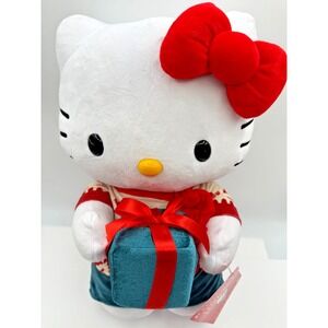 Hello Kitty Plush Holiday Christmas Greeter NWT 17"  2025